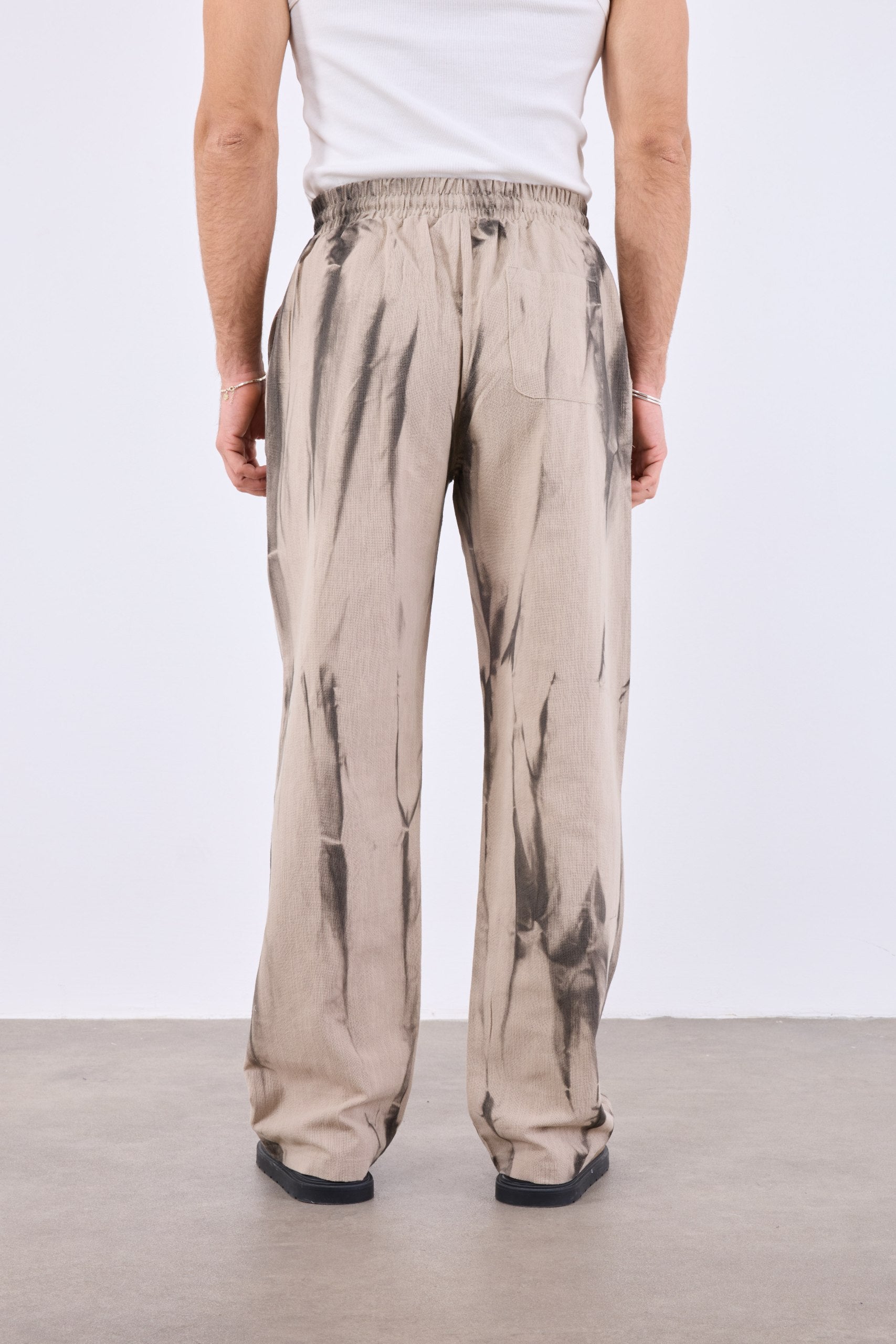 Spray Efektli Baggy Toprak Erkek Pantolon 261165