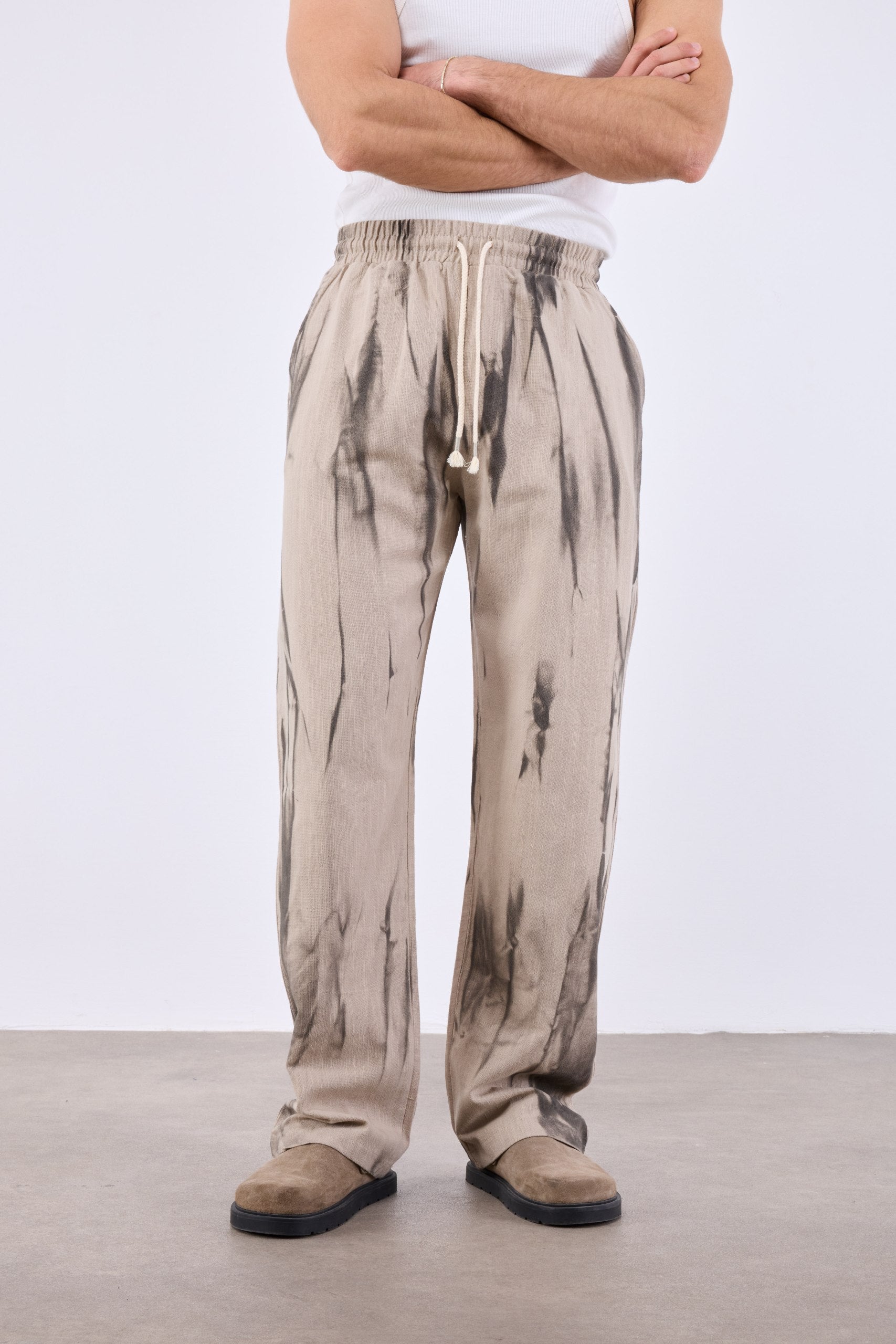 Spray Efektli Baggy Toprak Erkek Pantolon 261165