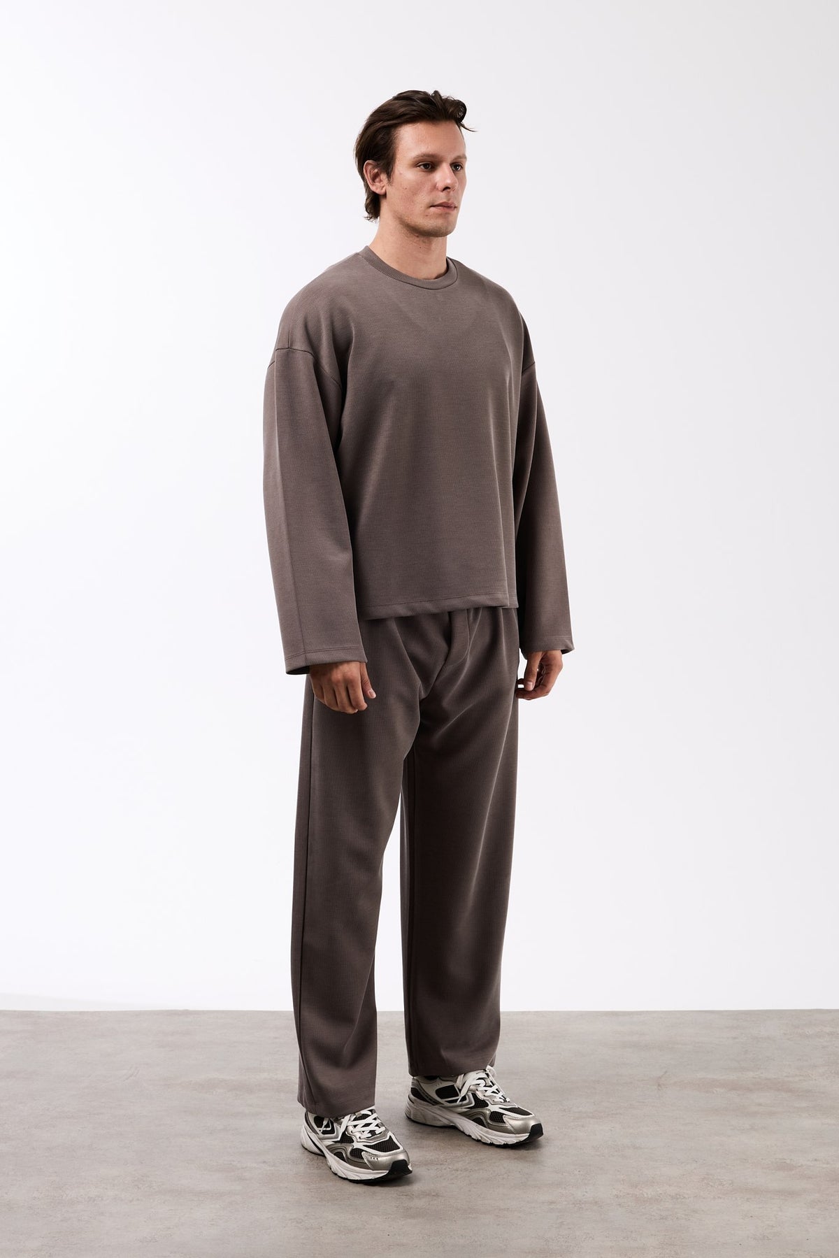Ottoman Basıc Kahve Erkek Sweatshirt 267064
