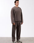 Ottoman Basıc Kahve Erkek Sweatshirt 267064