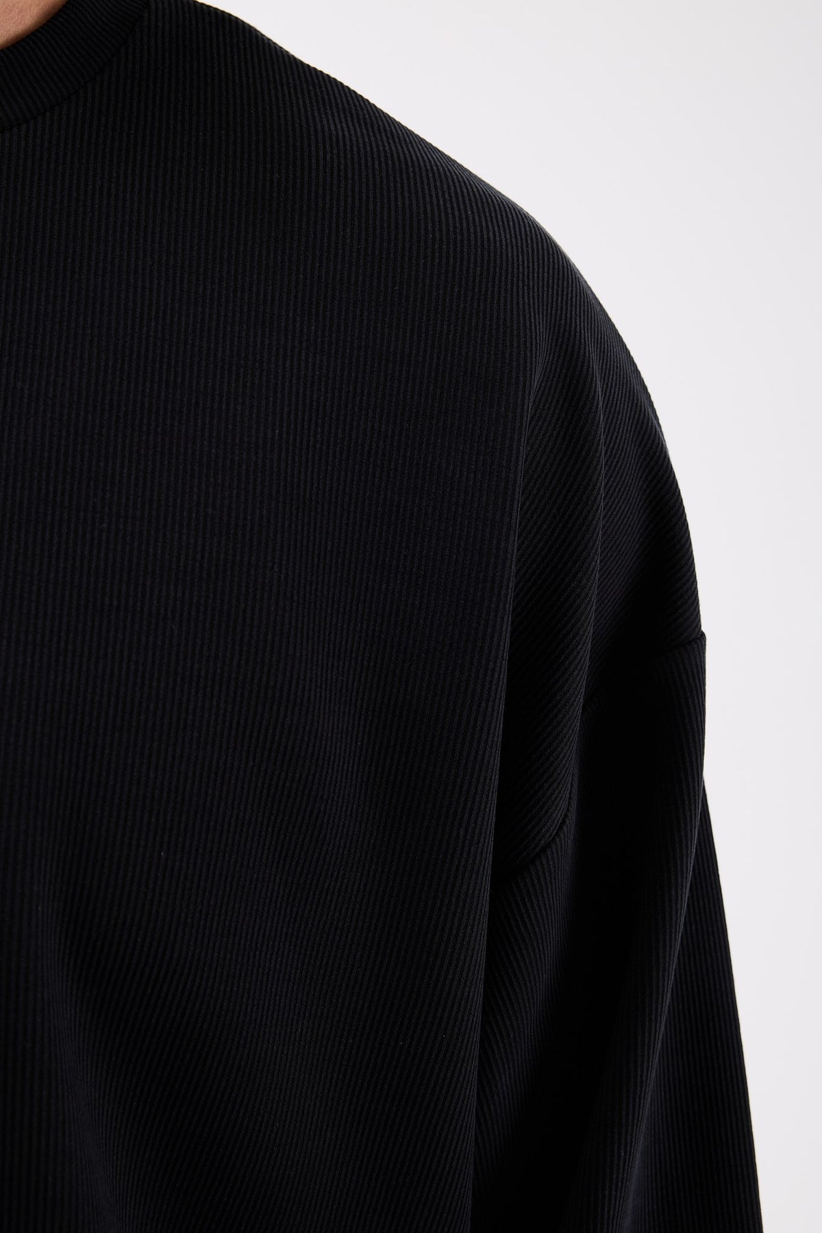 Ottoman Basıc Siyah Erkek Sweatshirt 267064