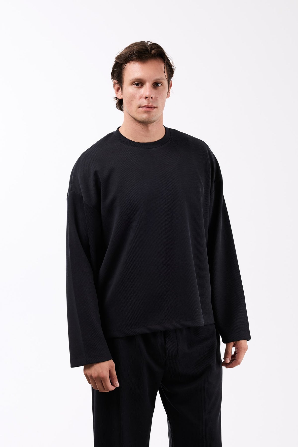 Ottoman Basıc Siyah Erkek Sweatshirt 267064