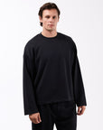 Ottoman Basıc Siyah Erkek Sweatshirt 267064