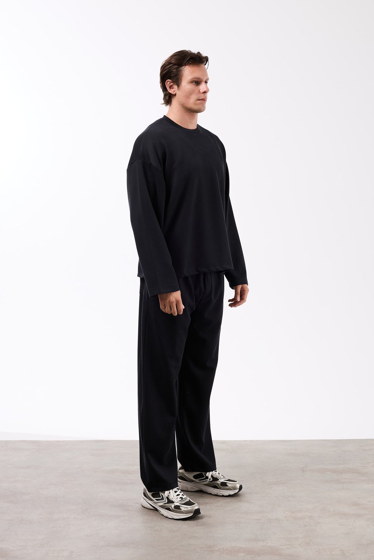 Ottoman Basıc Siyah Erkek Sweatshirt 267064