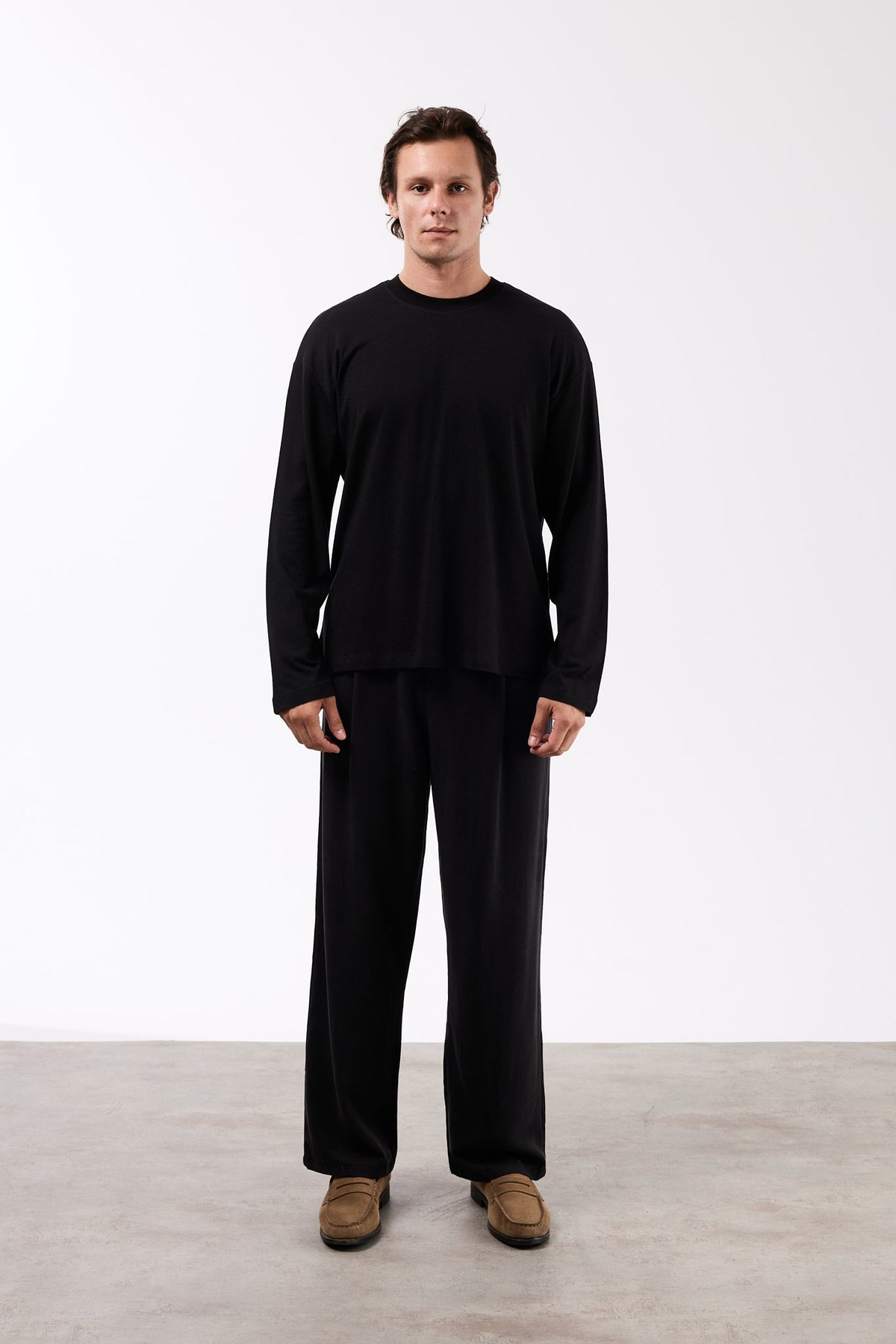 Ottoman Basıc Siyah Erkek Sweatshirt 267064