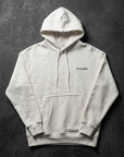 Minimal Baskı Ekru Oversize Sweatshirt 3242