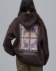 Halı Desenli Oversize Kahve Sweatshirt 4969