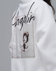 Chaplin Peçli Oversize Ekru Sweatshirt 4970