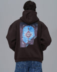 Halı Desenli Oversize Kahve Sweatshirt 4978