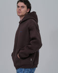 Halı Desenli Oversize Kahve Sweatshirt 4978
