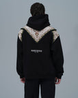 Püsküllü Kovboy Kapüşonlu Oversize Siyah Sweatshirt 4982