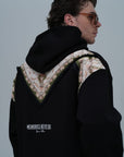 Püsküllü Kovboy Kapüşonlu Oversize Siyah Sweatshirt 4982
