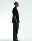 Tablo Detaylı Siyah Oversize Tshirt 5083