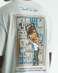 Tablo Detaylı Ekru Oversize Tshirt 5083