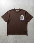 Nakış İşlemeli Kahve Oversize Tshirt 5103