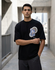 Terra Siyah Oversize Erkek Tshirt 5108