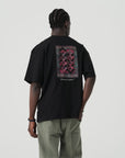 Kabartma Baskı Siyah Oversize Tshirt 5178