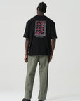 Kabartma Baskı Siyah Oversize Tshirt 5178