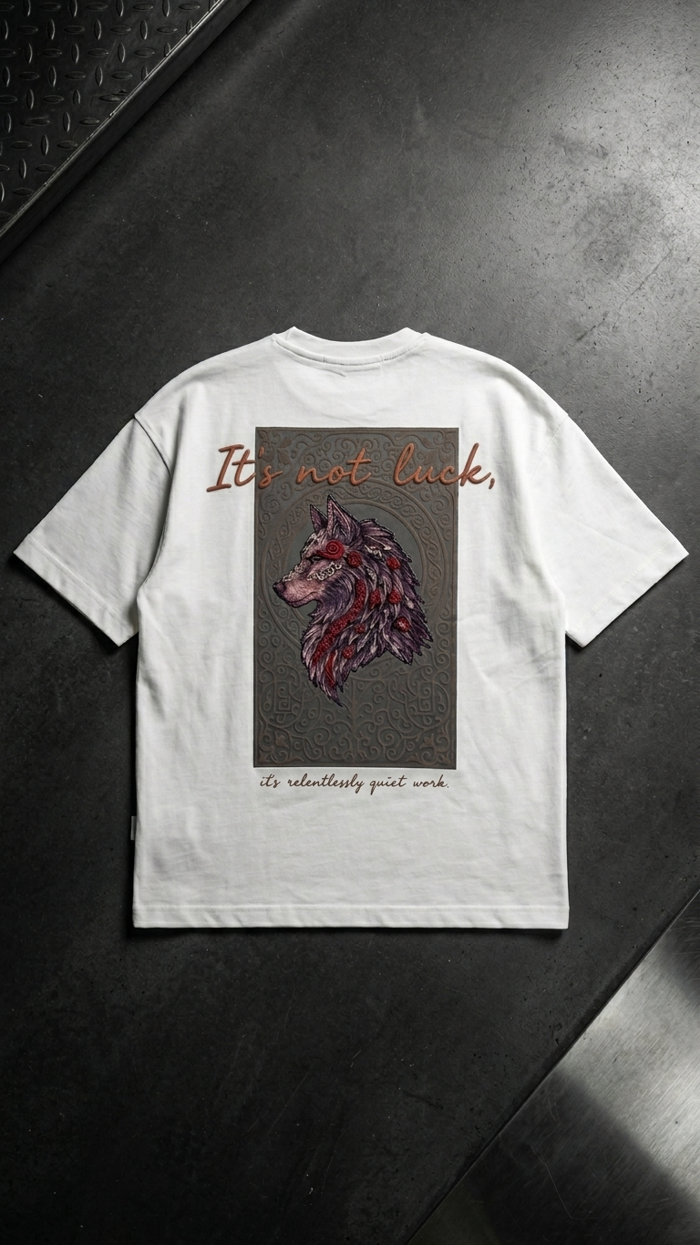 Kurt Baskılı Ekru Oversize Tshirt 5158