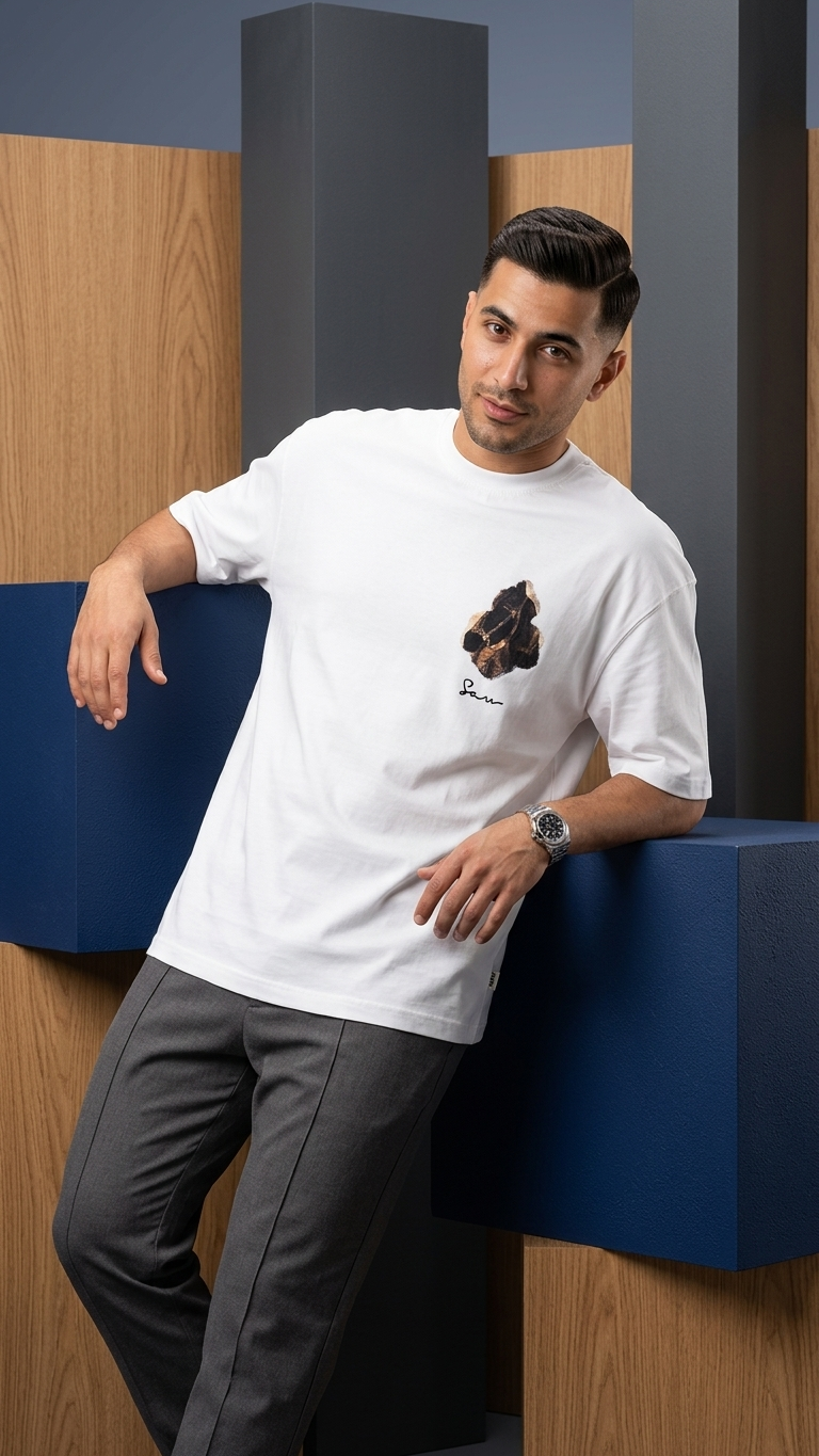 Free Spırıted Ekru Oversize Tshirt 5179