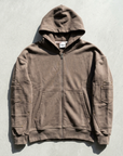 Rivet Detaylı Fermuarlı Kahve Sweatshirt 5190