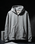 Rivet Detaylı Fermuarlı Gri Sweatshirt 5190
