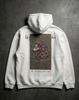 Kurt Desenli Oversize Ekru Sweatshirt 5208