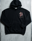 Kurt Desenli Oversize Siyah Sweatshirt 5208