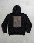 Kurt Desenli Oversize Siyah Sweatshirt 5208