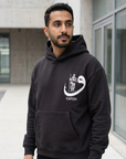 Yüksek Baskılı Eva Nakışlı Oversize Siyah Sweatshirt 5215