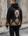 Arı İşleme Oversize Siyah Sweatshirt 5247