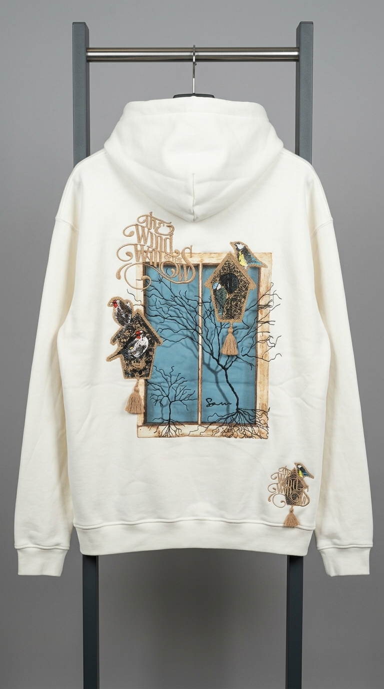 The Wind Will Oversize Ekru Sweatshirt 5248