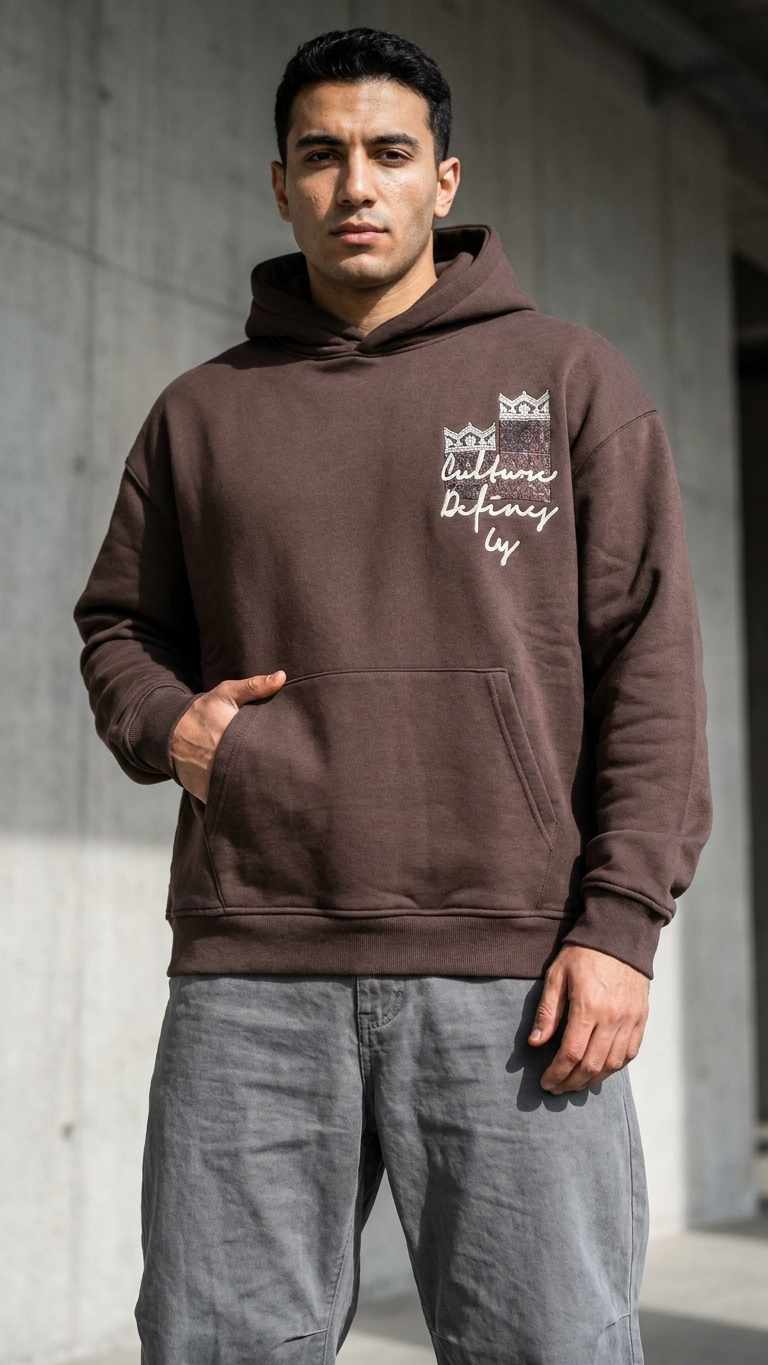 Culture Definy Oversize Kahve Sweatshirt 5251