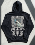 Tavus Kuşu Desenli Oversize Lacivert Sweatshirt 5256