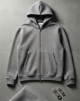 Panda Fermuarlı Oversize Antrasit Sweatshirt 5280
