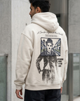 Chaplin Desenli Oversize Taş Sweatshirt 5281