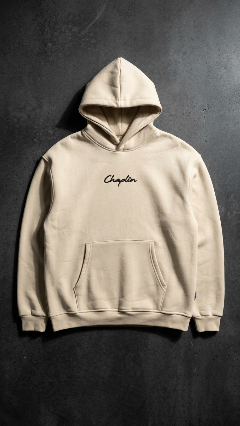 Chaplin Desenli Oversize Taş Sweatshirt 5281
