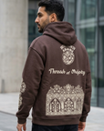 Threads of Majesty Oversize Kahve Sweatshirt 5286