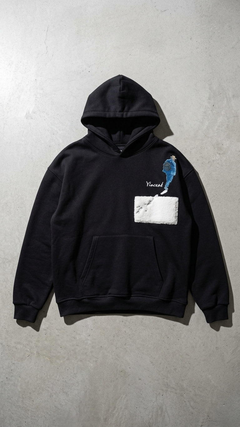 Oversize Siyah Sweatshirt 5304
