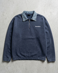 Kot Yaka Yarım Fermuarlı Oversize Polo Sweatshirt 6048