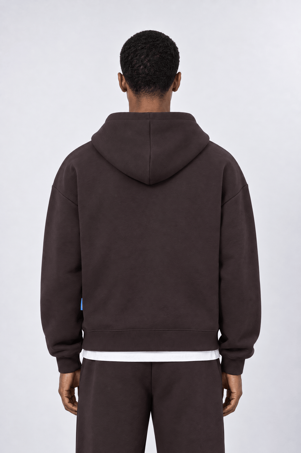 Panda Fermuarlı Oversize Kahve Sweatshirt 5006