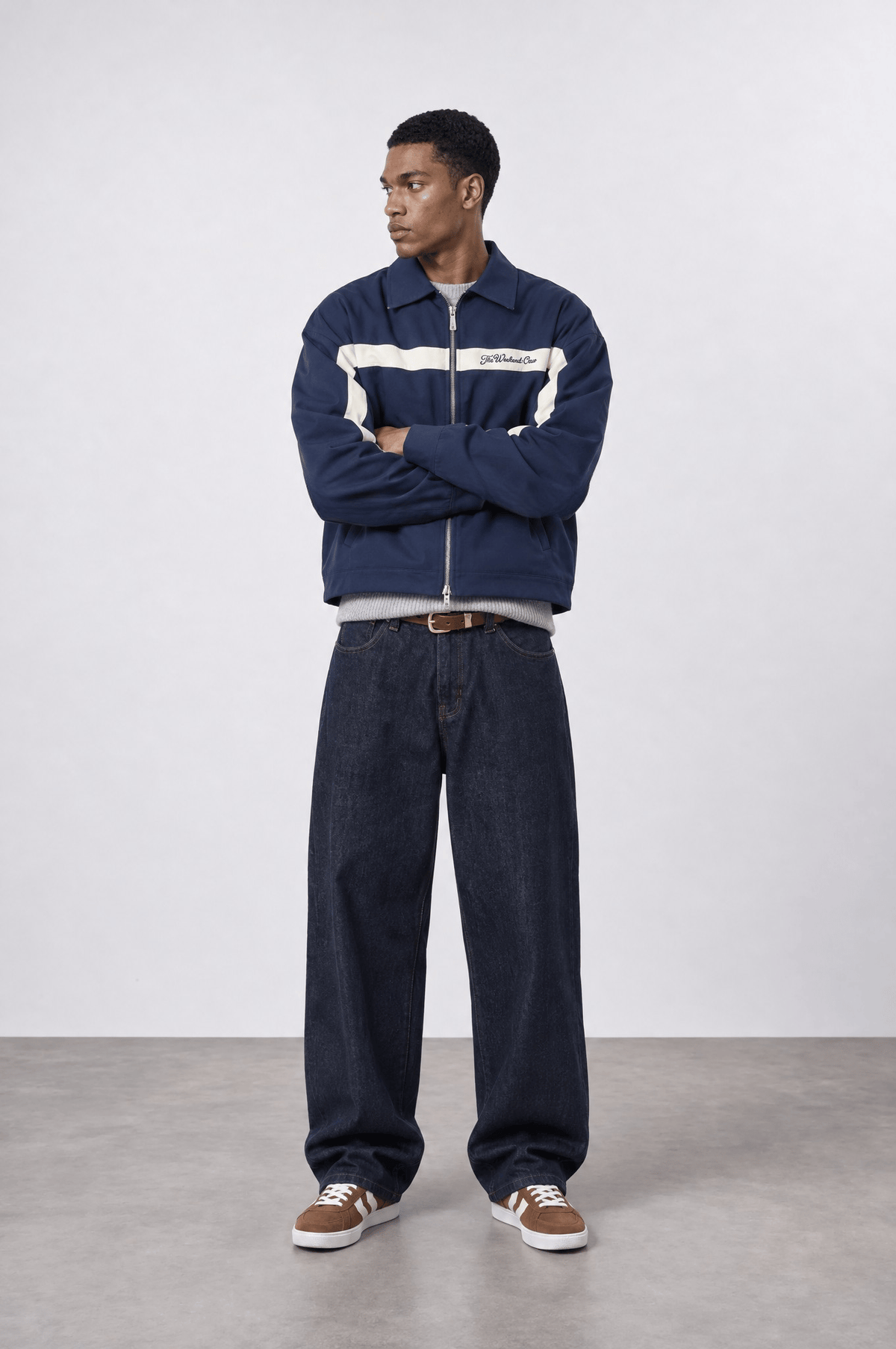 The Weekend Crew Relax Fit Lacivert Ceket 7003