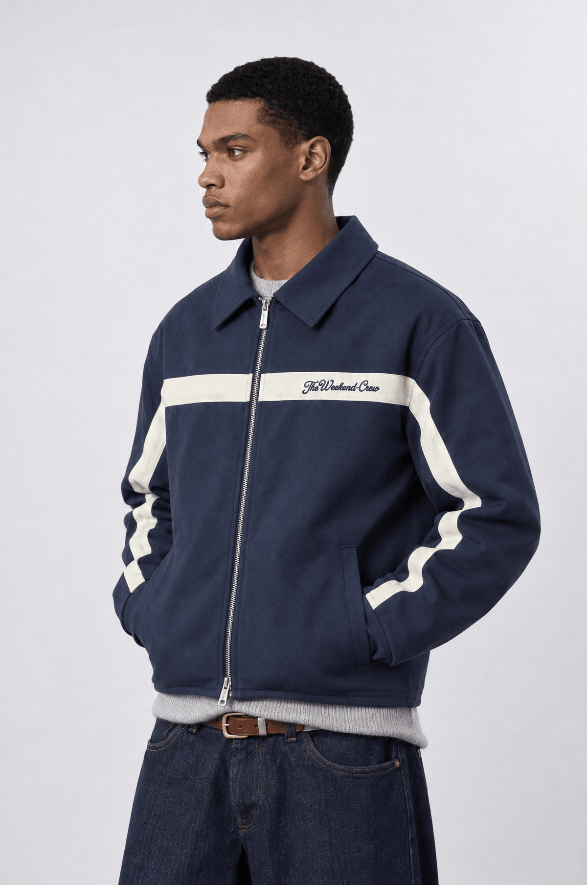 The Weekend Crew Relax Fit Lacivert Ceket 7003