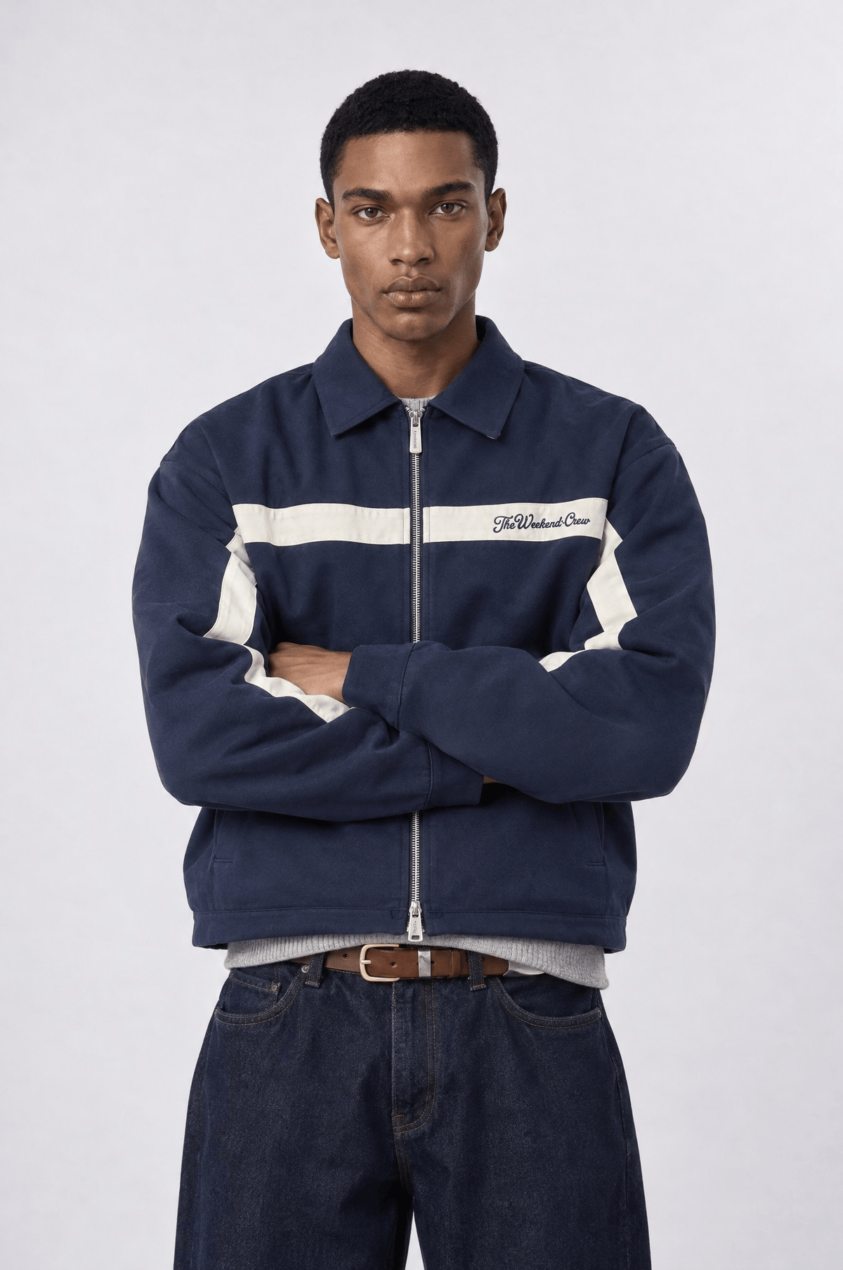 The Weekend Crew Relax Fit Lacivert Ceket 7003