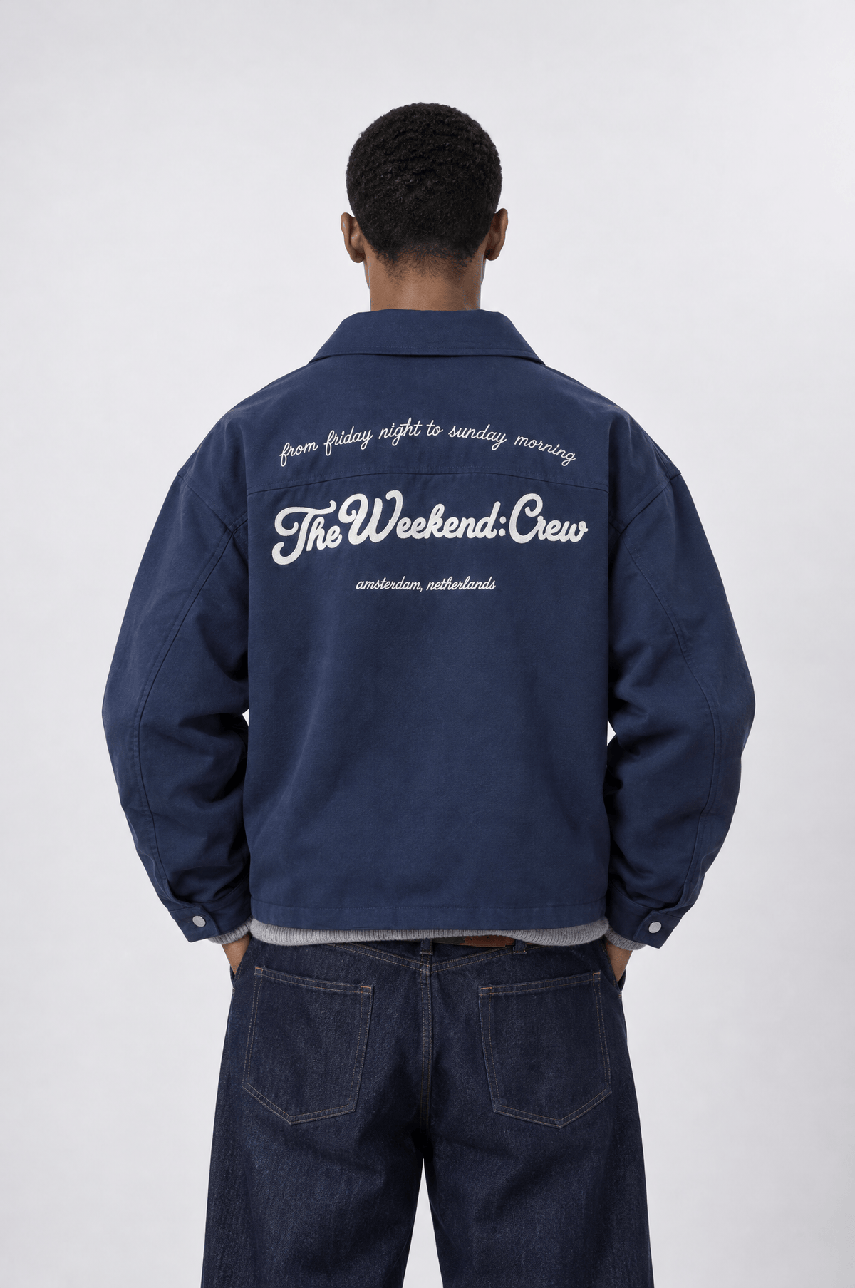 The Weekend Crew Relax Fit Lacivert Ceket 7003