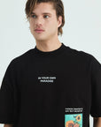 Paradise Van Gogh Siyah Oversize Tshirt 4770