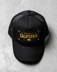 California Yazlık Siyah Cap Şapka