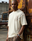 Triko Nakışlı Taş Oversize Tshirt 5068