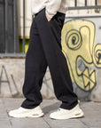 Basic Baggy Erkek Siyah Eşofman Altı 257009