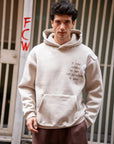 Örgü Detaylı Oversize Taş Sweatshirt 4985